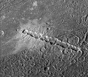 impact chain on ganymede