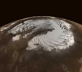 mars north pole