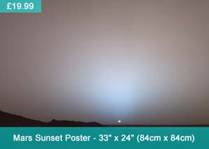 mars sunset poster