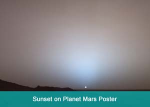 mars sunset poster