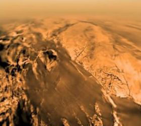 Titan from above (Huygens probe)