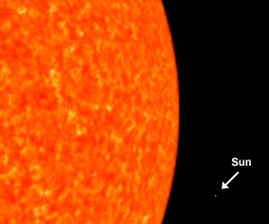 antares compared to sun